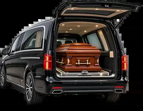 Mașină funerară pentru repatriere cu sicriu – varianta finală propusă