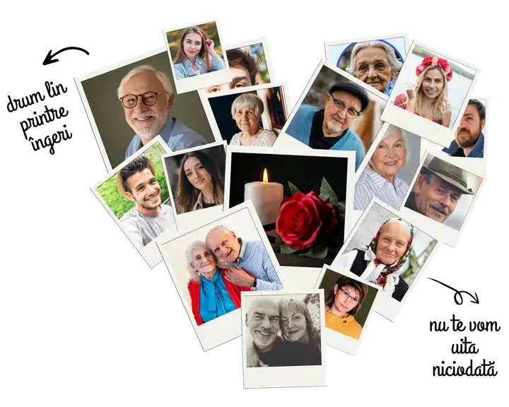 Colaj foto memorial pentru grupul de Facebook