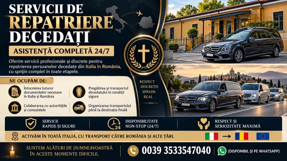 Funeral Taxi – servicii de repatriere