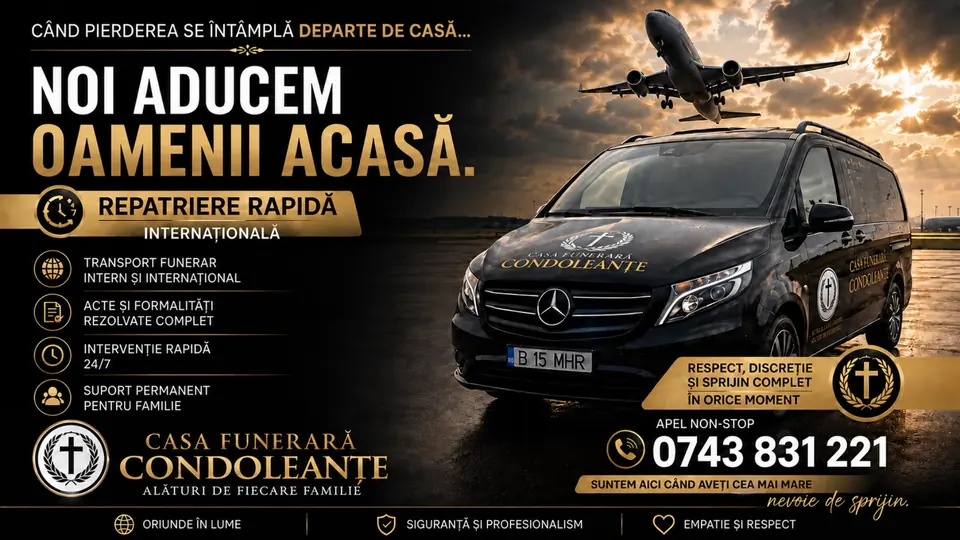 Casa Funerară Condoleanțe – servicii de repatriere